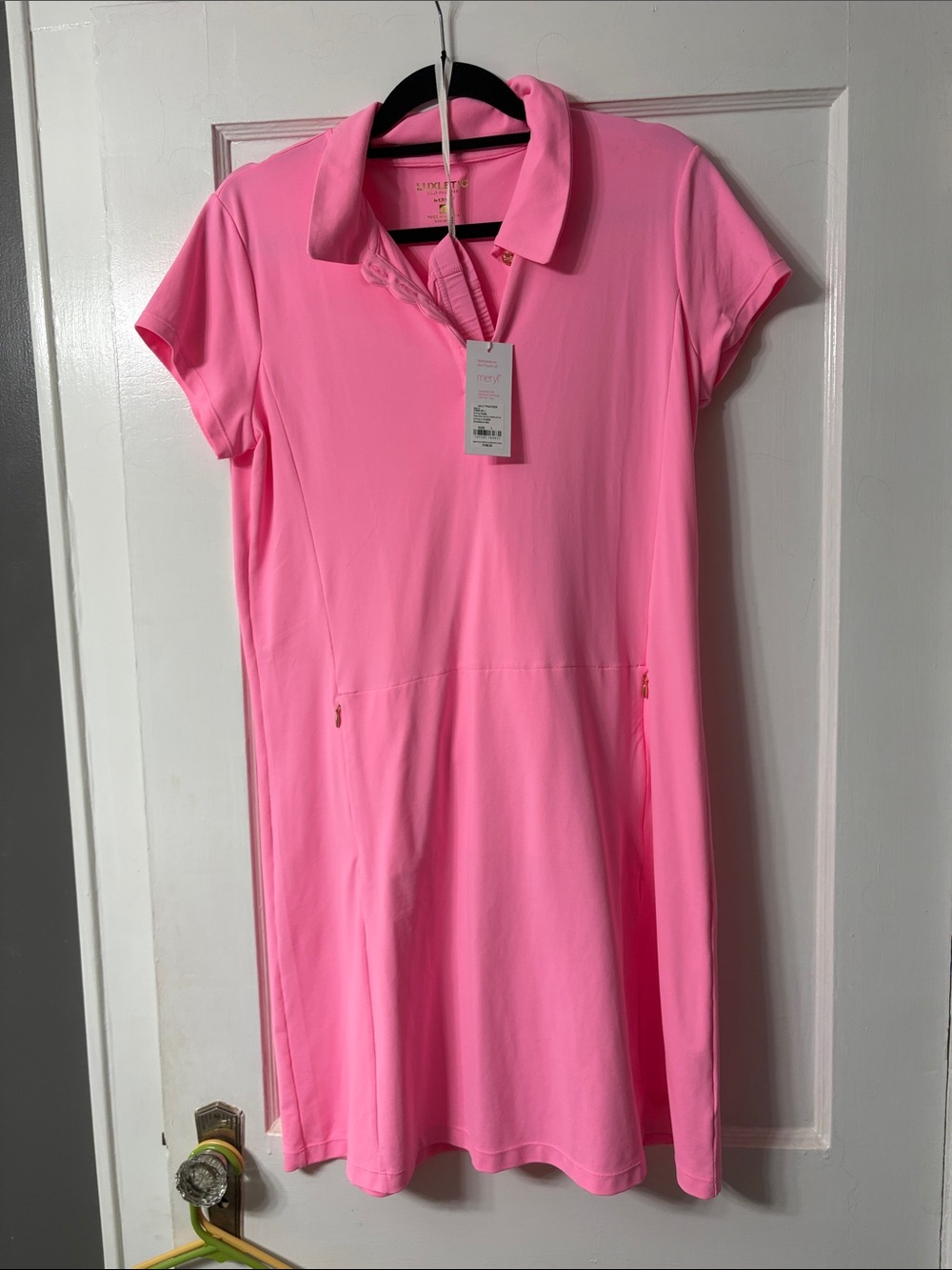 Lilly Pulitzer Bright Pink Polo Dress